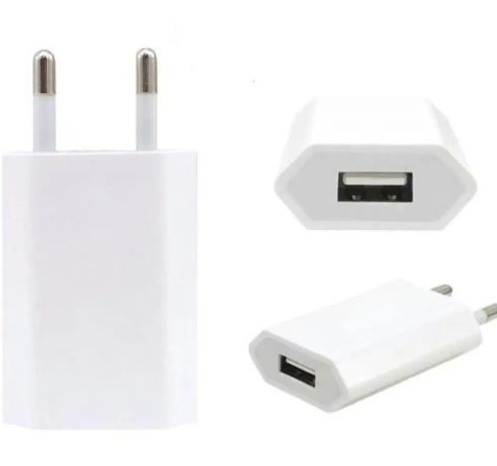 USB-strömadapter från 230V till 5V USB Typ A ho 1A, 5W iPhone