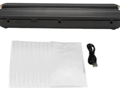 Vakuumförpackare för mat uppladdningsbar USB inkl 10 vakuumpåsar