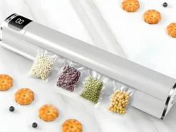 Vakuumförpackare med 10 påsar för matförvaring