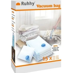 Vakuumpåsar 15-pack 50x70/60x80/70x100 cm för dammsugare