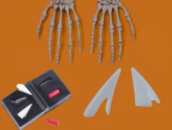 Vampyrtänder med konstgjort blod