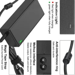 42V 2A Snabbladdning batteriladdare förelektrisk scooter elcykelbatteriladdare