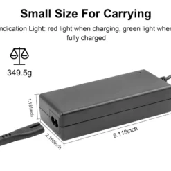42V 2A Snabbladdning batteriladdare förelektrisk scooter elcykelbatteriladdare