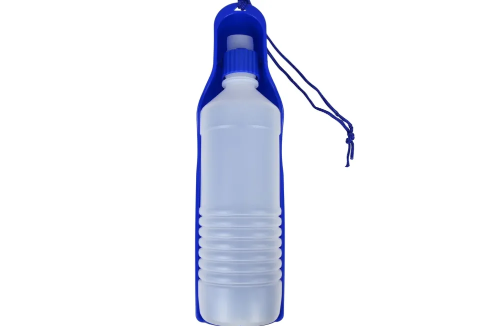 Vattenflaska med drickskål för hund 500 ml