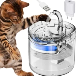 Vattenfontän med filter för hund och katt 1,8 liter