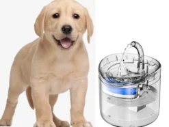 Vattenfontän med filter för hund och katt 1,8 liter
