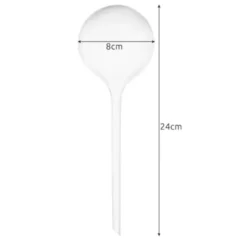 Vattningskulor 8-pack 280 ml transparent PVC för krukväxter