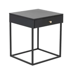 Venture Home Bakal Sängbord Svart