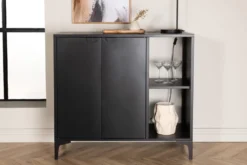 Venture Home Piring skåp svart 42 x 100 x 110 cm