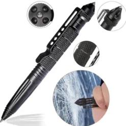 Överlevnadskit / 19 delars set med kniv, kompass, tändstål och väska