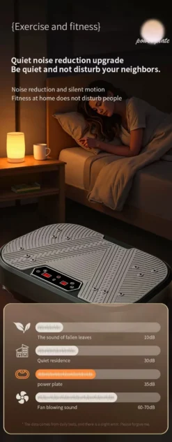 Vibrationsplattform för helkroppsträning med hopprep samt 120 hastighetsnivåer – effektiv vibrationsträning och massage för hemmabruk träning
