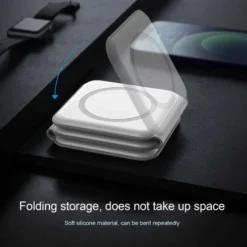 Vikbar Trådlös Mobilladdare 3-i-1 Magsafe Kompatibel Vit