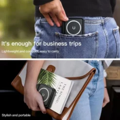 Vikbar Trådlös Mobilladdare 3-i-1 Magsafe Kompatibel Svart