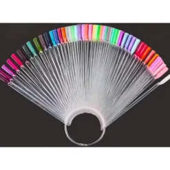 Visningstippar med Ring - 50 St Display prov för Nagellack - Nail Swatch Sticks