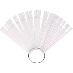 Visningstippar med Ring - 50 St Display prov för Nagellack - Nail Swatch Sticks