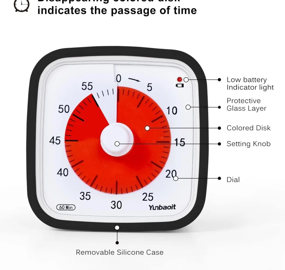 Visuell Timer 60min - klassrum skola för barn