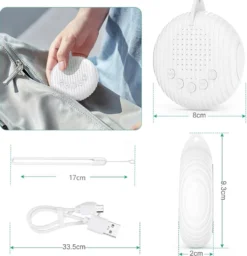 Vitbrusmaskin med naturljud och timer