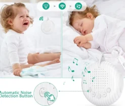 Vitbrusmaskin med naturljud och timer