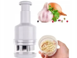 Vitlökshackare / grönsakshackare med tryckfunktion