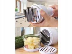Vitlökshackare / grönsakshackare med tryckfunktion