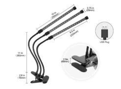 Växtlampa, 60 LED fullspektrum odlingslampa Växtljus Växtlampa 3 timers