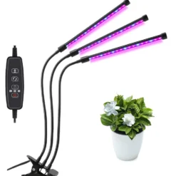 Växtlampa, 60 LED fullspektrum odlingslampa Växtljus Växtlampa 3 timers