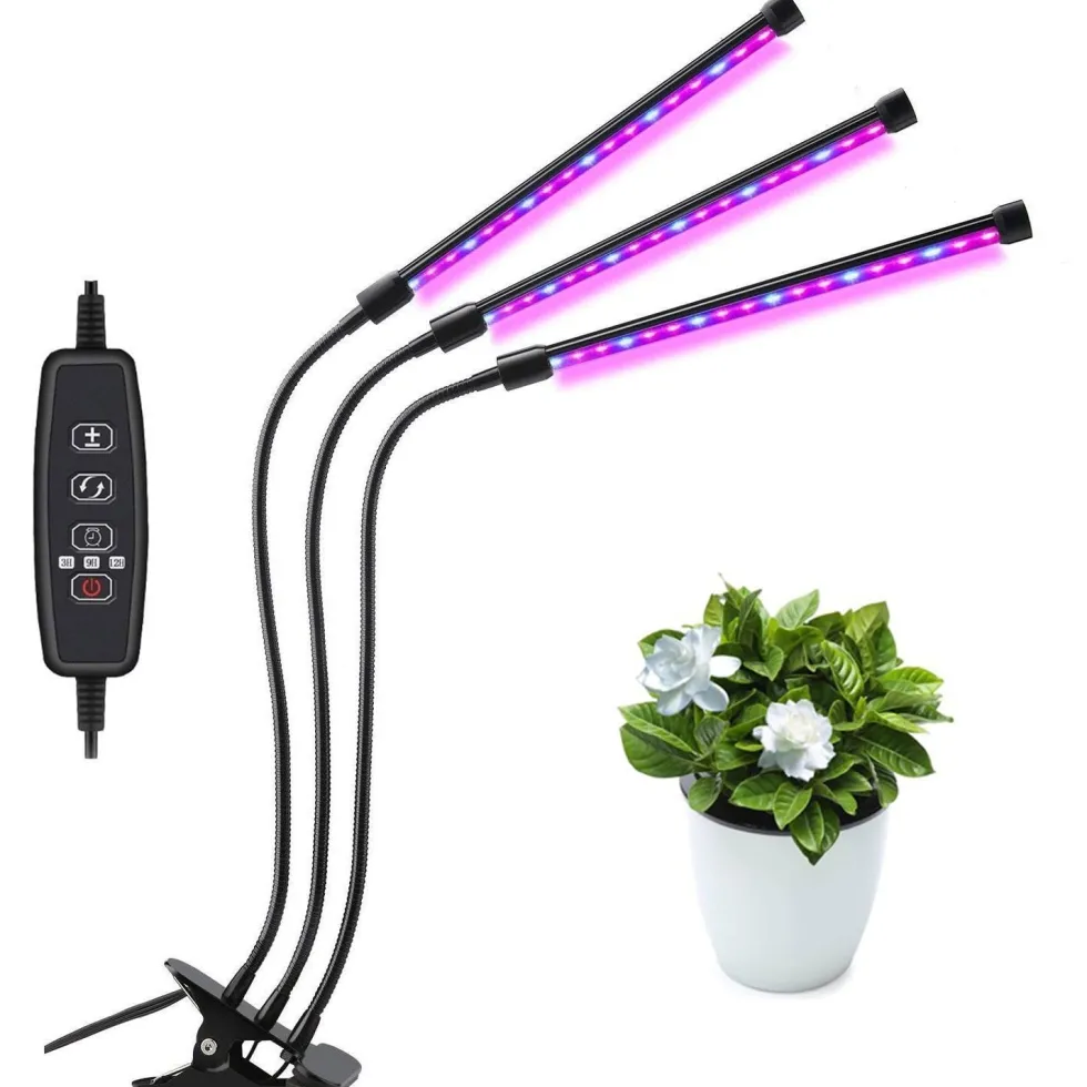 Växtlampa, 60 LED fullspektrum odlingslampa Växtljus Växtlampa 3 timers