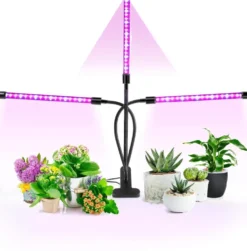 Växtlampa, 60 LED fullspektrum odlingslampa Växtljus Växtlampa 3 timers