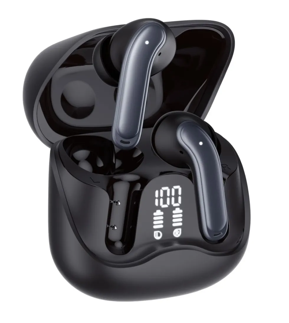 WAVORYX Air1 Pro Trådlösa Hörlurar Bluetooth 5.4 – Hybrid ANC, 6 Mics ENC, Hi-Res Ljud & 40h Batteritid Appstöd EQ