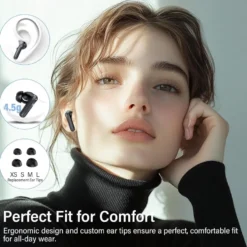 WAVORYX Air1 Pro Trådlösa Hörlurar Bluetooth 5.4 – Hybrid ANC, 6 Mics ENC, Hi-Res Ljud & 40h Batteritid Appstöd EQ
