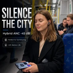 WAVORYX Air1 Pro Trådlösa Hörlurar Bluetooth 5.4 – Hybrid ANC, 6 Mics ENC, Hi-Res Ljud & 40h Batteritid Appstöd EQ