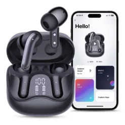 WAVORYX Air1 Pro Trådlösa Hörlurar Bluetooth 5.4 – Hybrid ANC, 6 Mics ENC, Hi-Res Ljud & 40h Batteritid Appstöd EQ