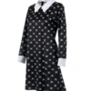 Wednesday Addams klänning för barn 115–125 cm