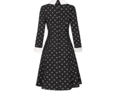 Wednesday Addams klänning för barn 115–125 cm