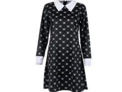 Wednesday Addams klänning för barn 125–135 cm