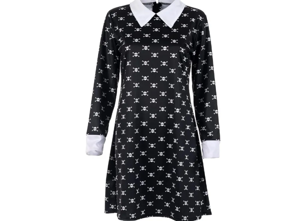 Wednesday Addams klänning för barn 125–135 cm