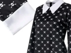 Wednesday Addams klänning för barn 125–135 cm