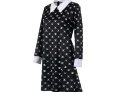 Wednesday Addams klänning för barn 125–135 cm