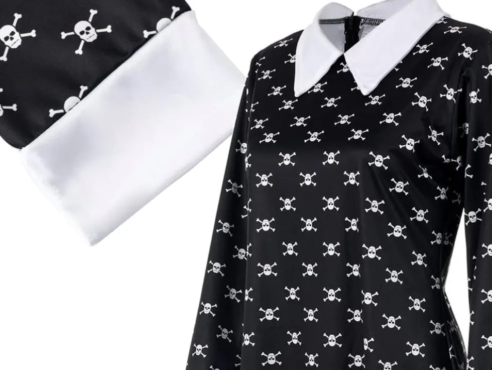 Wednesday Addams klänning för barn 135–145 cm