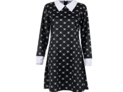 Wednesday Addams klänning för barn 135–145 cm