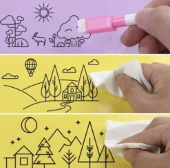 Whiteboardpennor med magnet och sudd 12-pack