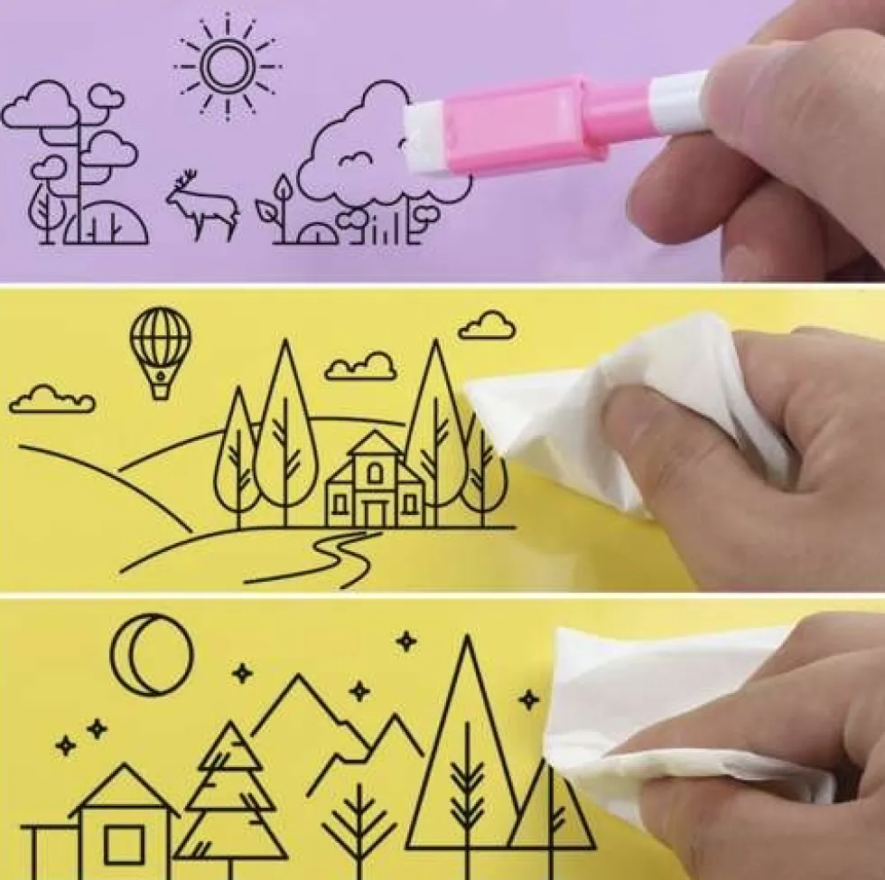 Whiteboardpennor med magnet och sudd 12-pack