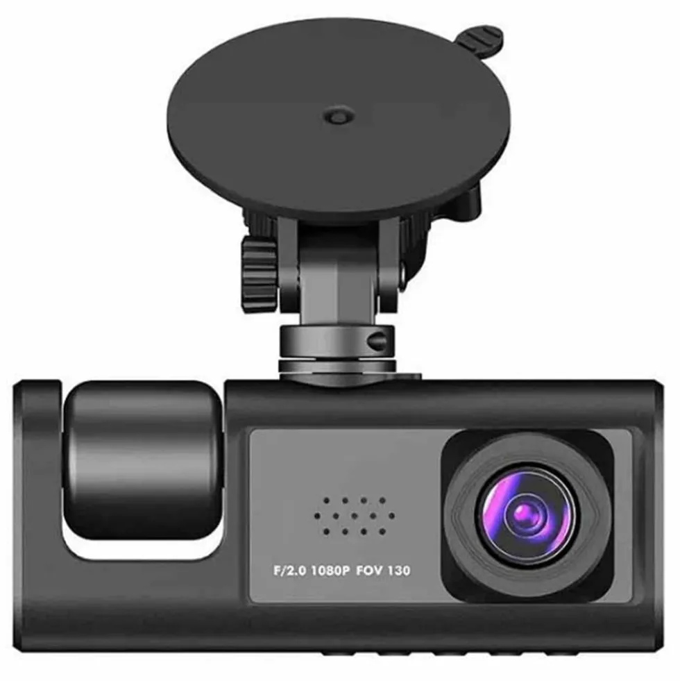 WIFI Bil Dash Cam HD 1080P Fram/Inuti/Bakre 3 Linser Bil DVR Parkeringsinspelare