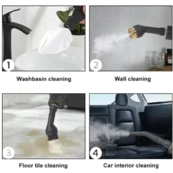 2500W Ångrengörare – Handhållen Steam Cleaner för Kök, Grill & Hem, ångtvättmaskin städa gör rent hemma