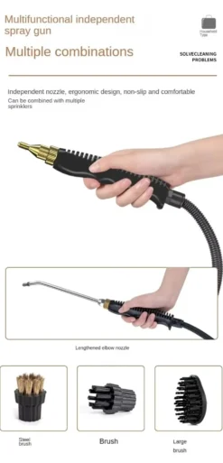 2500W Ångrengörare – Handhållen Steam Cleaner för Kök, Grill & Hem, ångtvättmaskin städa gör rent hemma