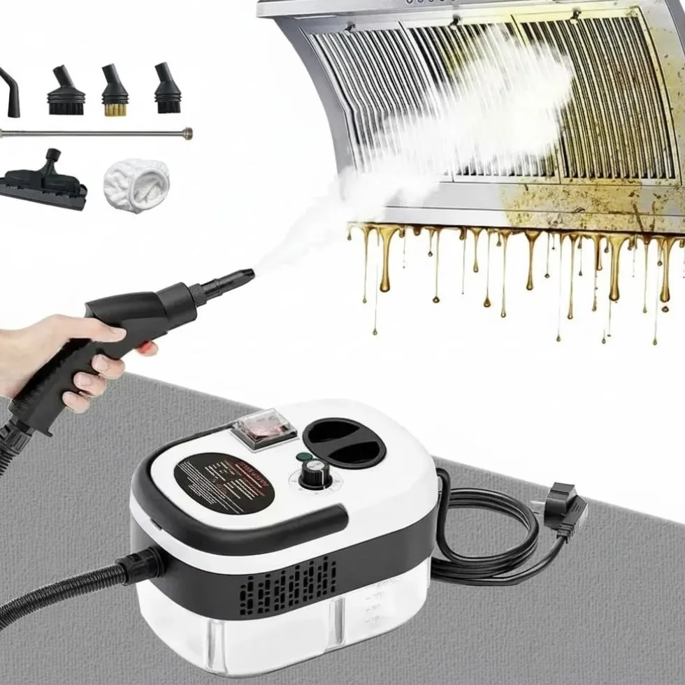 2500W Ångrengörare – Handhållen Steam Cleaner för Kök, Grill & Hem, ångtvättmaskin städa gör rent hemma