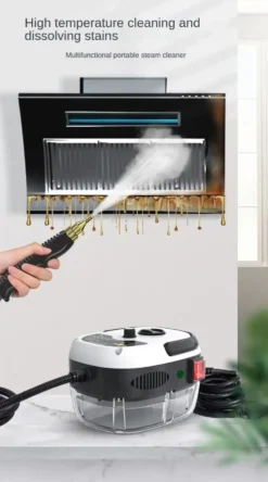 2500W Ångrengörare – Handhållen Steam Cleaner för Kök, Grill & Hem, ångtvättmaskin städa gör rent hemma