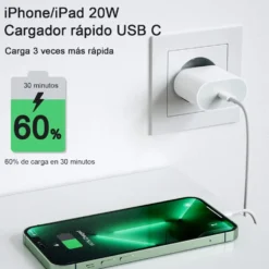 20W USB-C Strömadapter snabbladdare iPhone + 1M Lighting Kabel
