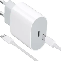 20W USB-C Strömadapter snabbladdare iPhone + 1M Lighting Kabel