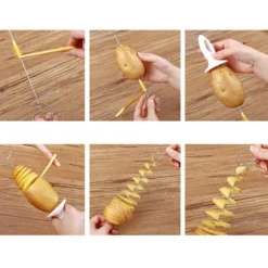 4x Tornado Potato - Potato Twister Potatisspiral för Viral Potatis